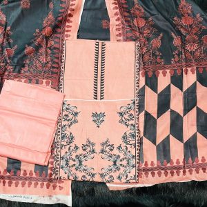 🌸 প্রিমিয়াম সফট কটন থ্রি-পিস কালেকশন 🌸 - Camel Peach